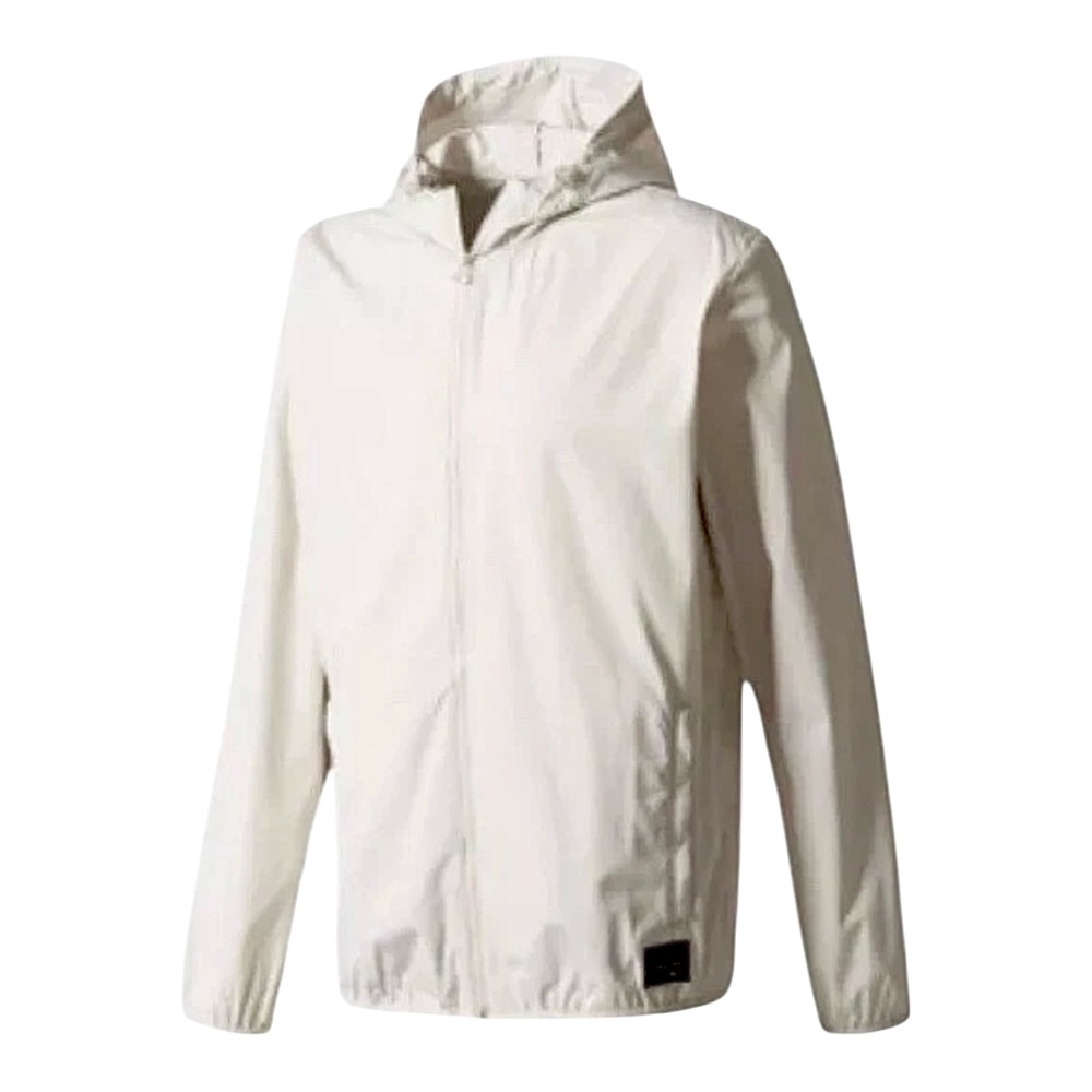 Adidas Equipment ADV 91 17 Windbreaker Jacket Beige Men's XL Lightweight Hooded